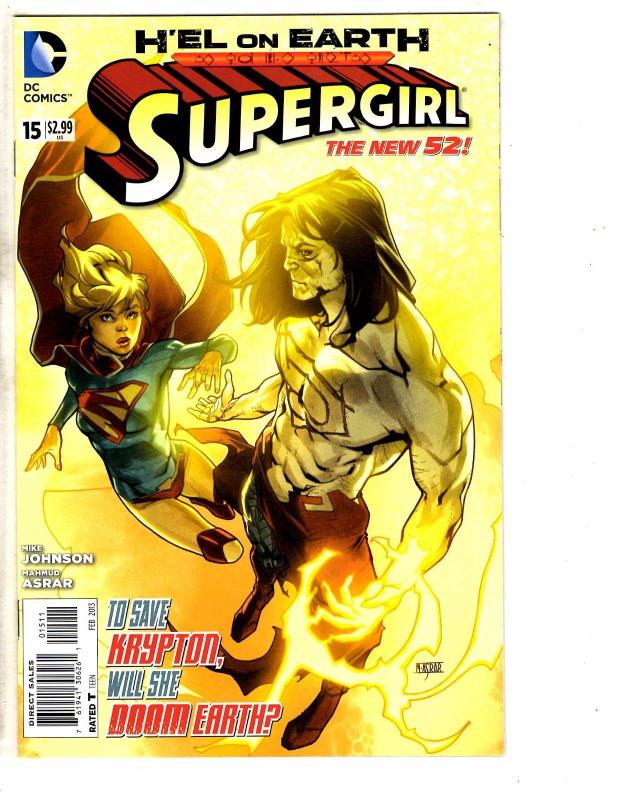 Lot Of 5 Supergirl DC NEW 52 Comic Books # 11 12 13 15 16 1st Prints Batman RC2