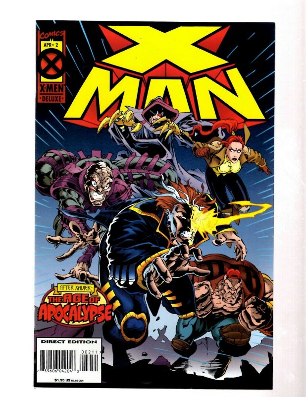 Lot of 12 X-Man Marvel Comic Books #1 2 3 4 5 6 7 8 9 10 11 12 GK49