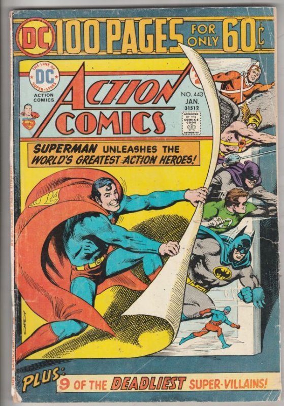 Action Comics #443 (Jan-75) VG/FN Mid-Grade Superman