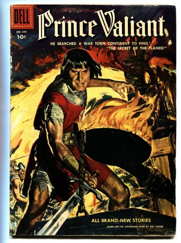 PRINCE VALIANT FOUR COLOR #699 1956-DELL COMICS-WAR VG