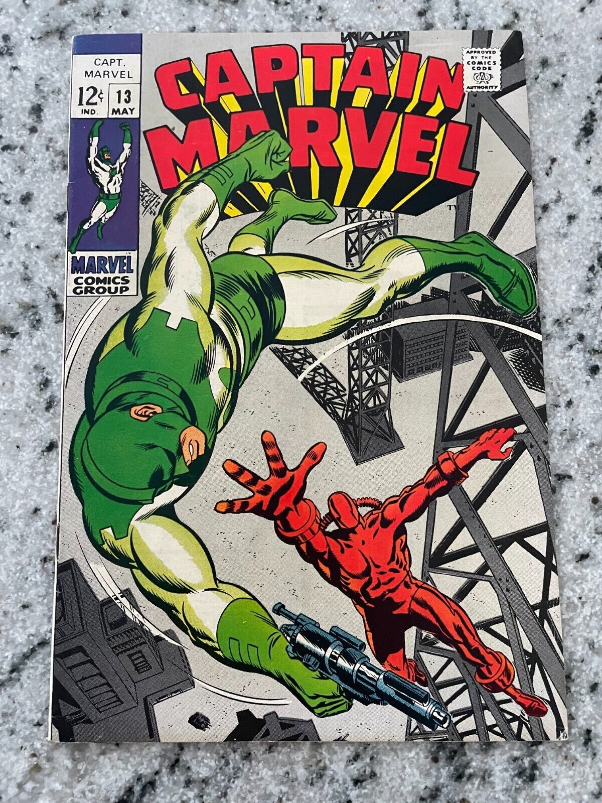 Captain Marvel 13 Vf Comic Book Kree Avengers Hulk Thor Iron Man Quasimodo J921 Comic Books 7027