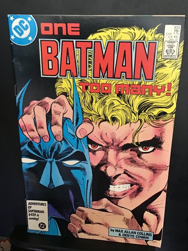 Batman #403 (1987) high-grade Two Face, 1st Tommy Karma key! VF/NM wow!