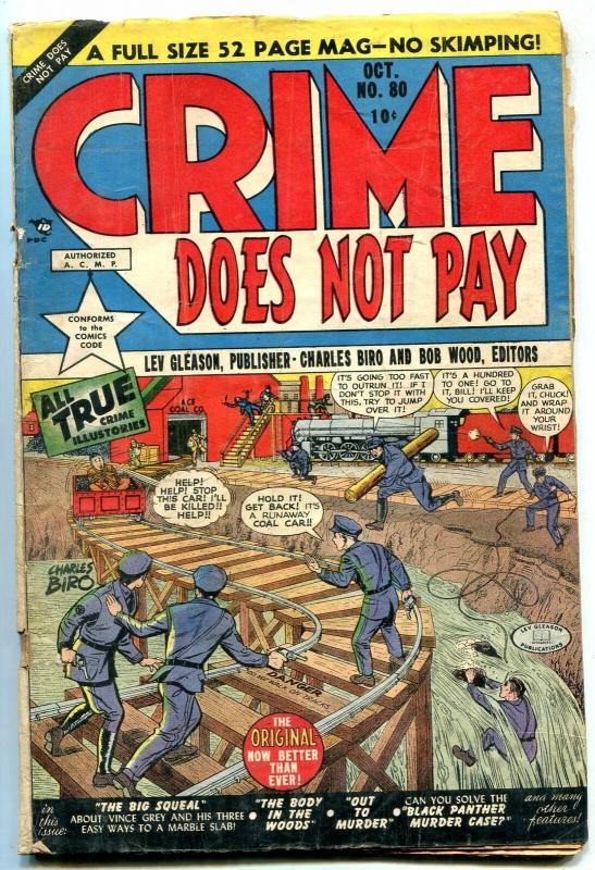 Crime Does Not Pay #80 1949- Golden Age- Fred Guardineer G-