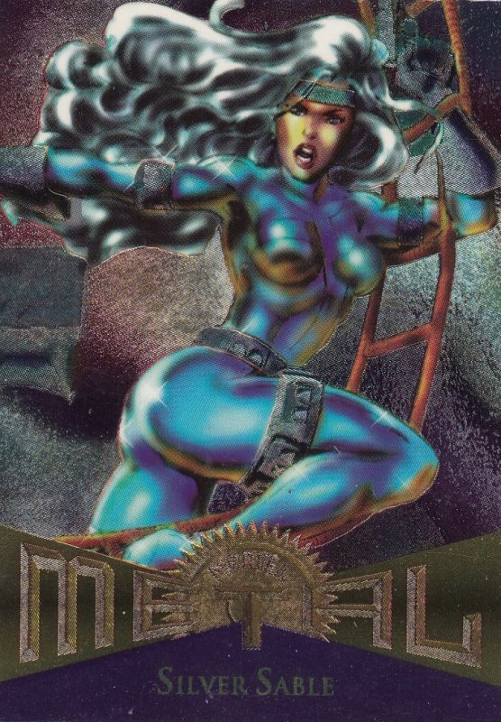 1995 Fleer Marvel Metal Silver Sable   #40  Card