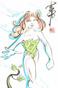 Poison Ivy (A) Wildly Unique Commission - Signed art by Andy Lee