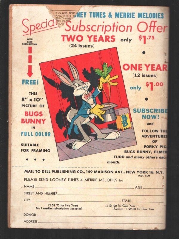 Looney Tunes Merrie Melodies  #77  1948 - Dell  -VG - Comic Book