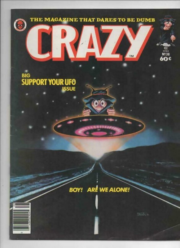 CRAZY #38 Magazine, FN, UFO, Close Encounters, 1973 1978, more in store