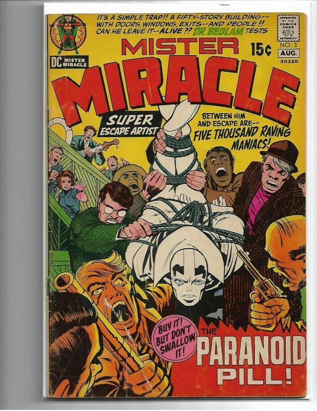 MISTER MIRACLE #3 - GD - 1ST APP DR BEDLAM - KIRBY FOURTH WORLD BRONZE AGE KEY