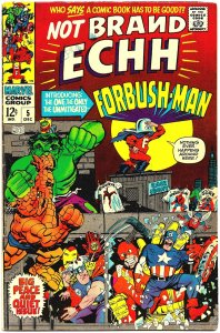 NOT BRAND ECHH #4 & #5 (1967) 6.0 FN  MARVEL COMICS Spoofs Superheroes