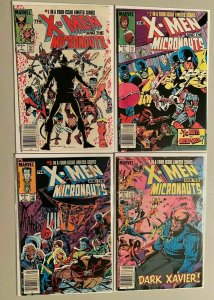 X-Men and the Micronauts set from:#1-4 all 4 Newsstand diff books 6.0 FN (1984)