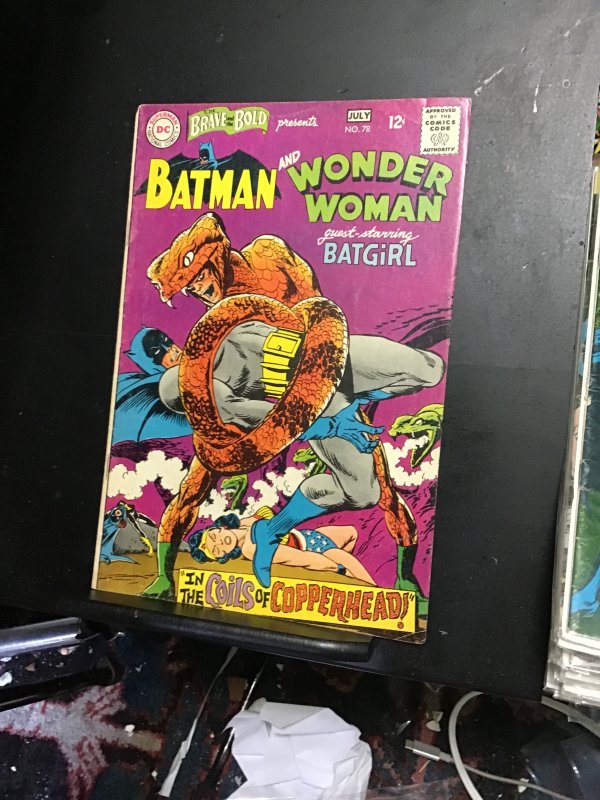 The Brave and the Bold #78 (1968) Batman, batgirl, Wonder Woman! FN/VF Boca CERT