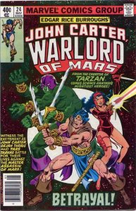 John Carter, Warlord of Mars #24 VF/NM; Marvel | Chris Claremont - we combine sh 