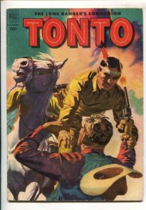 Tonto #6 1952-Dell-Alberto Gioletti art-Indian thrills-Lone Ranger's Companio...