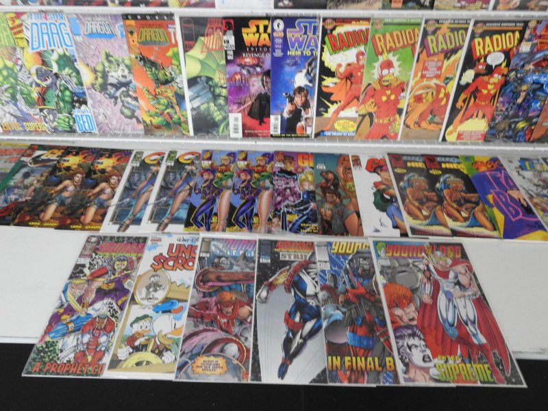 Huge Lot 140+ Comics W/ Classics, Simpsons, Savage Dragon, Usagi+ Avg Fine-!!