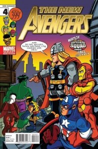 New Avengers #4B 1:15 Leonel Castallan Super-Hero Squad Variant 2010 NM.