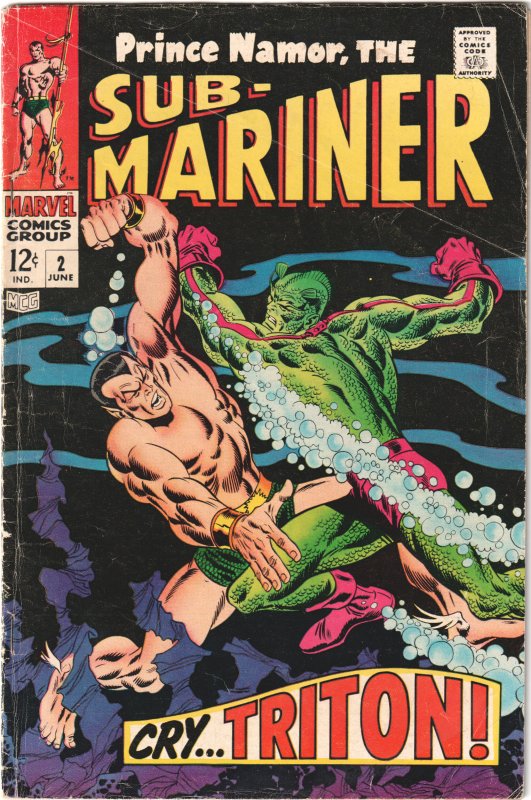 Sub-Mariner #2 (1968) Namor the Sub-Mariner