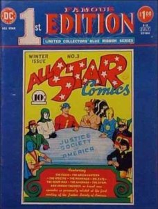 Famous First Edition F-7 A ALL STAR COMICS #3 (1974-5) OVERSIZED (FINE)