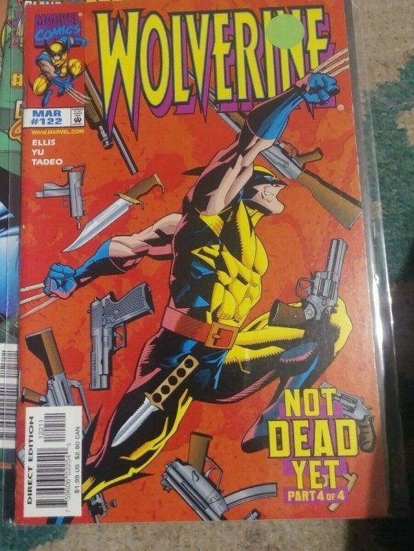 WOLVERINE # 122 1998 marvel NOT DEAD YET PT 4  WHITE GHOST X MEN  AVENGER MUTANT