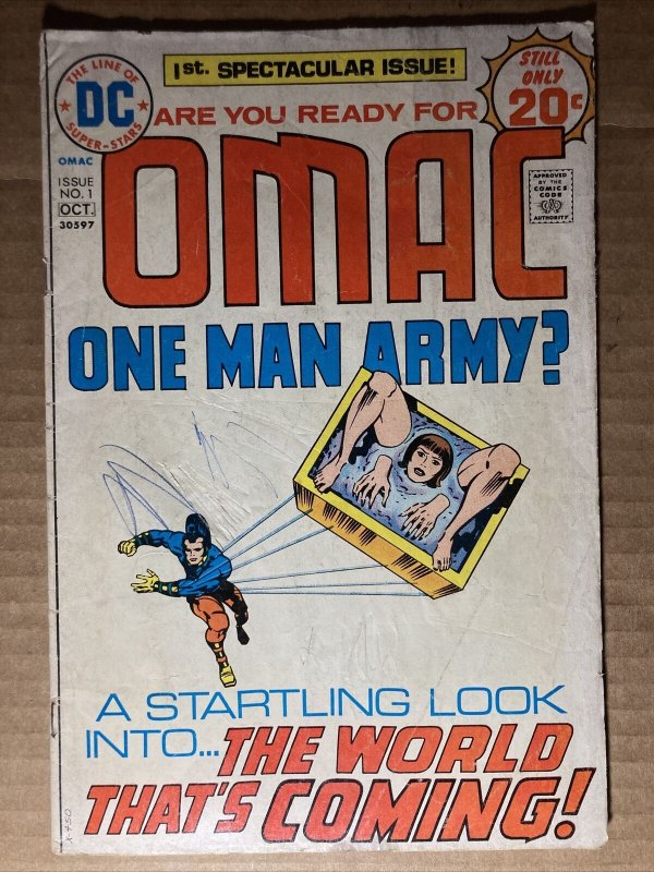 OMAC 1 DC 1974 GD Origin By Jack Kirby