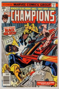 THE CHAMPIONS #11 VF+ 8.5 Ghost Rider Black Widow Angel Hercules Black Goliath!