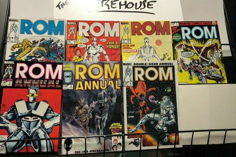 ROM  (1979-1986) 1-75, ANN 1-4  the COMPLETE Marvel series The Space Knight