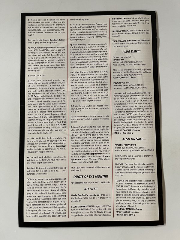 Powers #10 - NM  (2005)