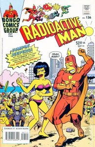 (2001) The SIMPSON’S RADIOACTIVE MAN Vol 2 #136 (6)! Bongo Comics! RARE!
