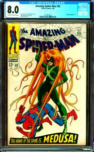 Amazing Spider-Man #62 CGC Graded 8.0 Medusa Appearance