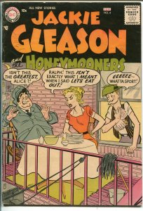 JACKIE GLEASON & THE HONEYMOONERS #4 1956-DC-KRAMDEN-NORTON-fn 