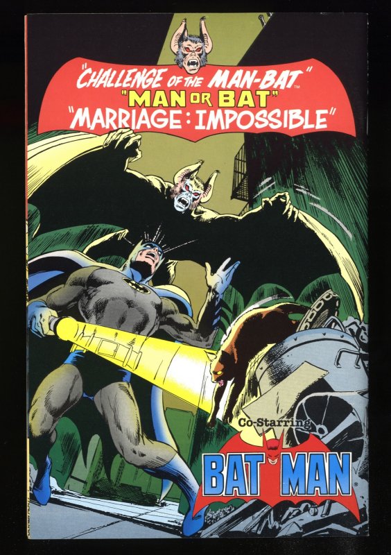 Man-Bat Vs. Batman #1 NM 9.4 Reprints Detective Comics #400
