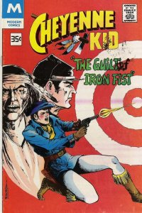 Cheyenne Kid #87 Reprint Cover (1971)  VF 8.0    Iron Fist   pub. ink smear f/c