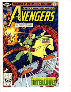 Lot Of 5 Avengers Marvel Comic Books # 191 194 201 202 203 Hulk Thor Vision SS3