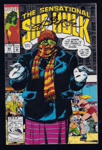The Sensational She-Hulk #44 - Signed by John Byrne (9/9.2) 1992