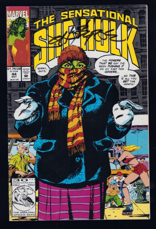 The Sensational She-Hulk #44 - Signed by John Byrne (9/9.2) 1992