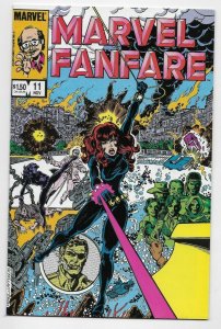 Marvel Fanfare #11 1983 1st App Of Iron Maiden VF/NM Black Widow Movie Melina