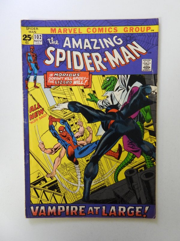 The Amazing Spider-Man #102 2nd appearance of Morbius VG/FN condition