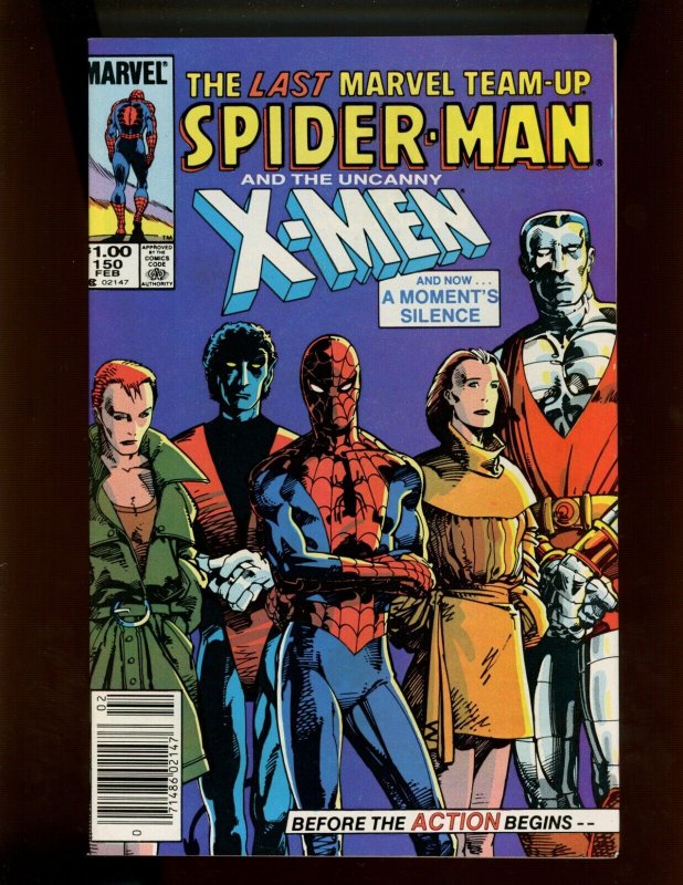 (1985) Marvel Team-Up Starring Spider-Man and The X-Men #150 - LAST ISSUE! (9.2)