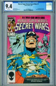 MARVEL SUPER HEROES SECRET WARS #7 -- CGC 9.4 -- First Spider-Woman -- COMIC ...