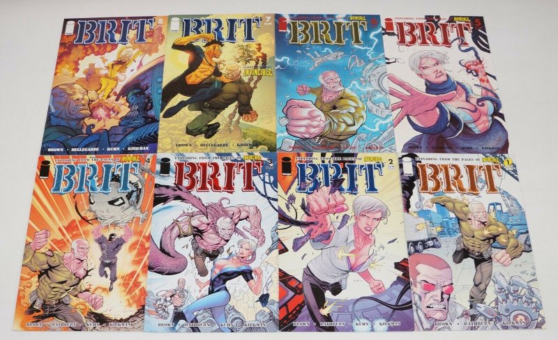 Brit #1-12 VF/NM complete series - robert kirkman's invincible & wolf-man set