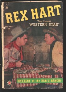 Rex Hart #7 1949-Marvel-photo covers-Russ Heath art-VG