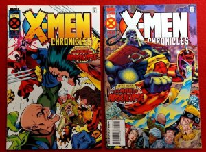 X-men Chronicles SET #1 #2 Comics Marvel Age of Apocalypse Wolverine 1995