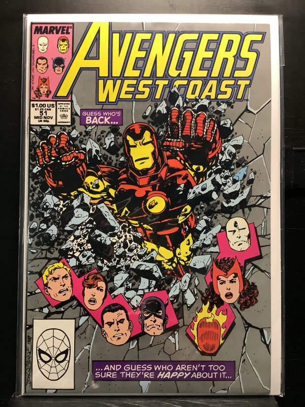 Avengers West Coast #51 Direct Edition (1989)