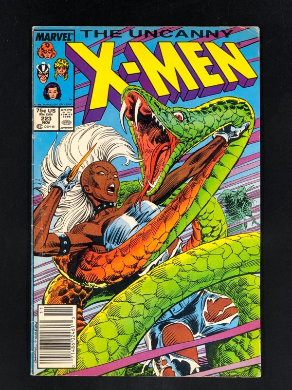 The Uncanny XMen 223 Newsstand Edition (1987) Comic Books Copper