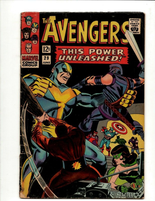 Avengers # 29 FN- Marvel Comic Book Hulk Thor Iron Man Captain America BJ1