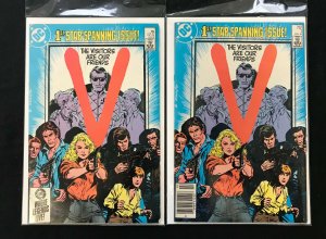 V 2PC LOT (VF) #1S, ONE COPY NEWSTAND!! 1984