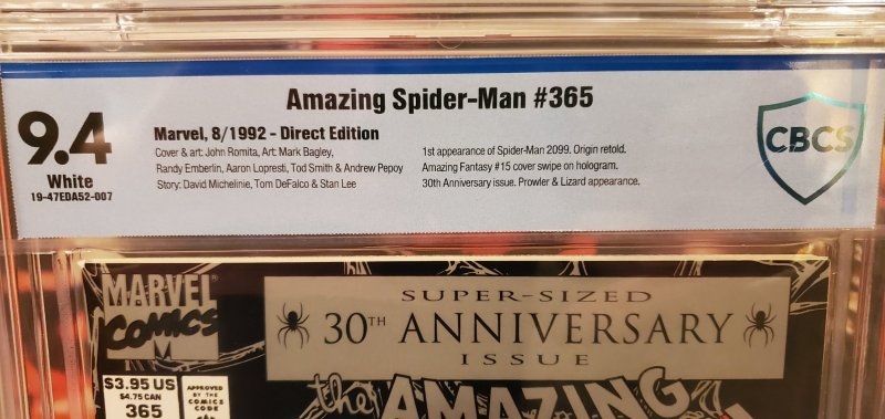 Amazing Spider-Man 365 CBCS 9.4 1st 2099 Spider-man