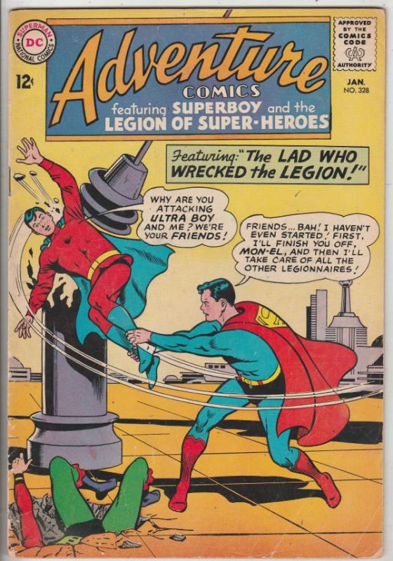 Adventure Comics #328 (Jan-65) FN+ Mid-High-Grade Legion of Super-Heroes, Sup...