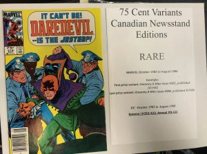 Daredevil (1984) # 218 (VF) Canadian Price Variant (CPV)  !!
