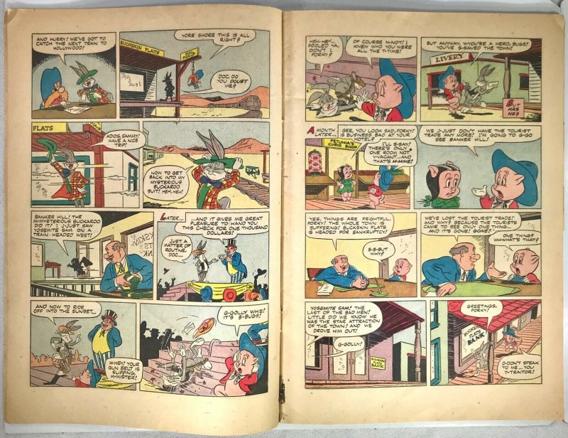 BUGS BUNNY IN THE MYSTERIOUS BUCKAROO Comic # 420 — 1952 Dell Comics Good Cond