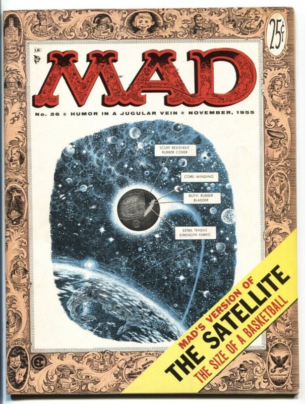 MAD MAGAZINE #26 1955-EC COMICS-JACK DAVIS-WALLY WOOD VF-